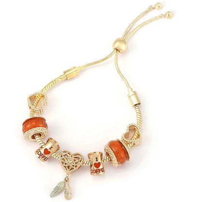 The Crimson Rose Charm Bracelet