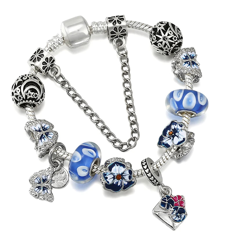 The Blue Willow Charm Bracelet