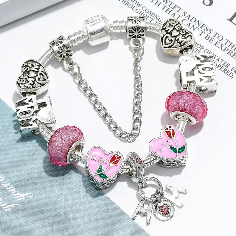 The Queen's Heart Charm Bracelet