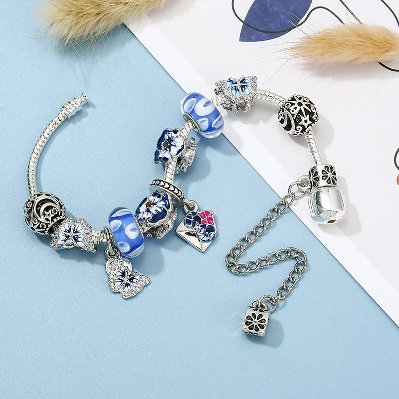 The Blue Willow Charm Bracelet