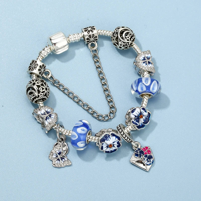 The Blue Willow Charm Bracelet